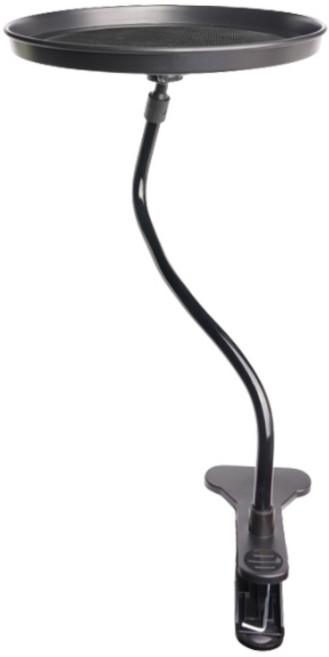 차량용 자바라 원형 테이블, 1개, 블랙