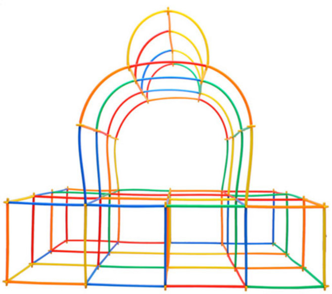 브로키 빨대 블럭 300p, 혼합색상, 1세트
