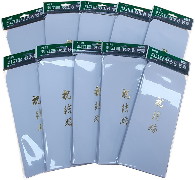 이화 축결혼 금박 경조용봉투 100 x 205 mm, 100개