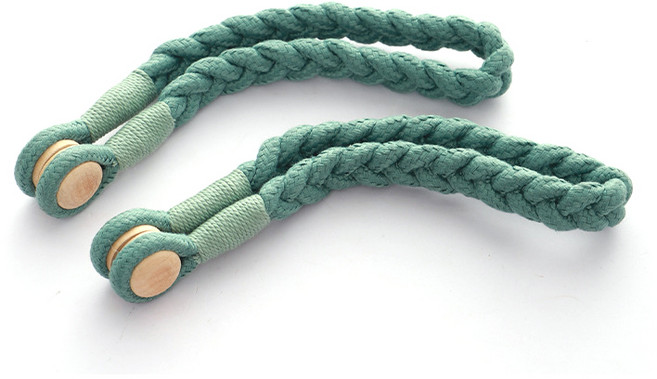 심플 스트랩 자석 커튼타이백 47cm, 레이크블루, 2개