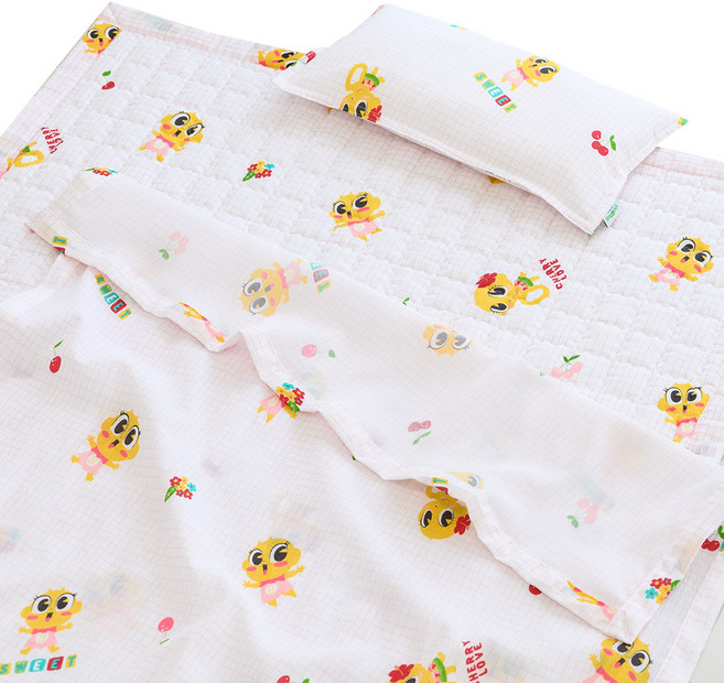 보네브 신비아파트 인견 리플 낮잠 이불 세트, 금비 체리