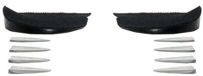 여성용 4단계 각도조절 오다리 엑스자다리 깔창 좌 + 우 + 보정패드 4종 x 2p 세트, 혼합색상, 1세트