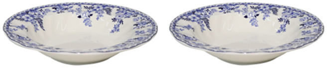 존슨브라더스 클래식 그릇 파스타볼 22cm, 블루 + 화이트, 2개