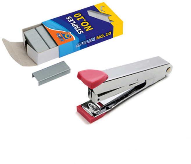 알파 미니 스테플러 + 스테플러침 10호 세트, 랜덤발송(스테플러), 1세트