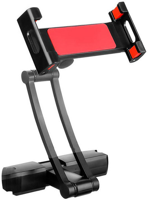 빈오프하우스 차량용 알루미늄 합금 뒷좌석 휴대폰 태블릿 브래킷, 블랙, 1개