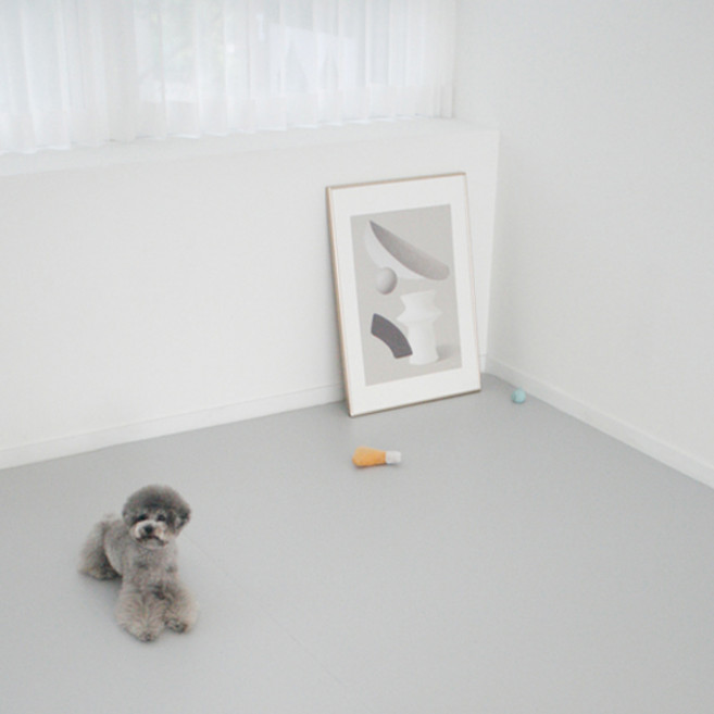 티지오매트 우다다 강아지매트 PVC, 모던그레이, 1개