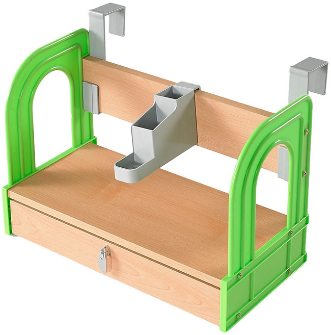 파란들 헬로 400 서랍형 파티션 책꽂이, 그린