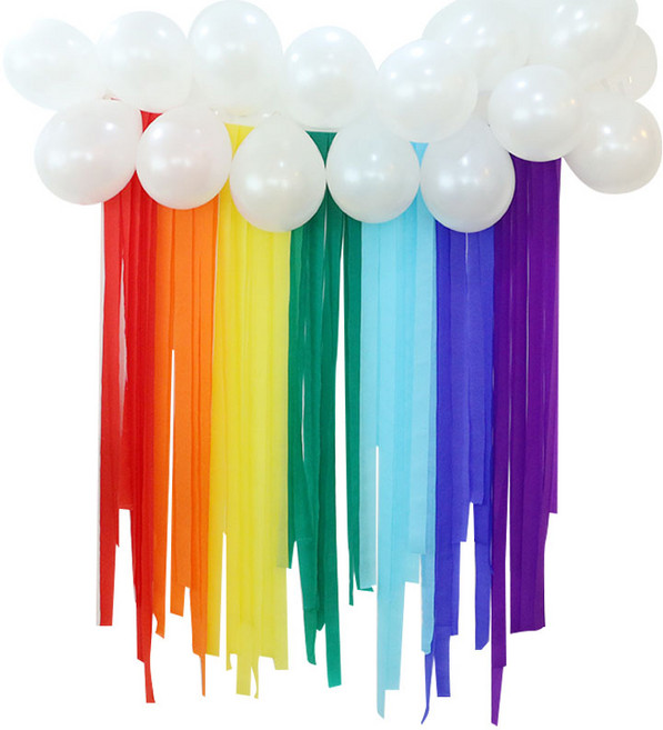 파티 스트리머 7종 세트, 레인보우, 1세트