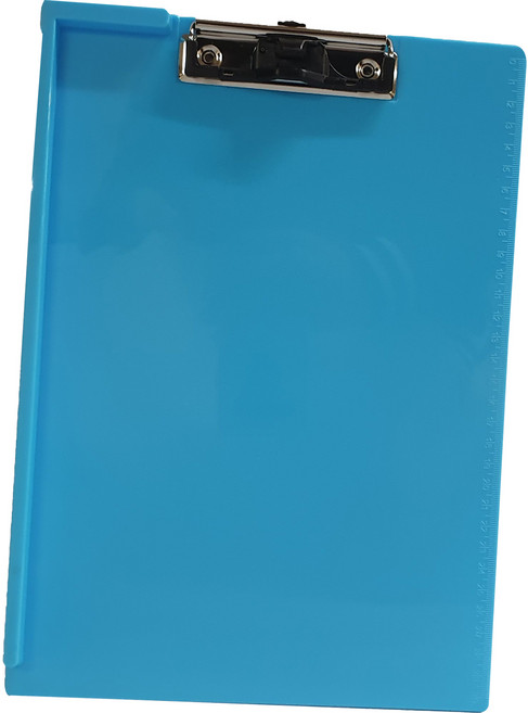 펜홀더 클립보드 A4, 스카이블루, 1개