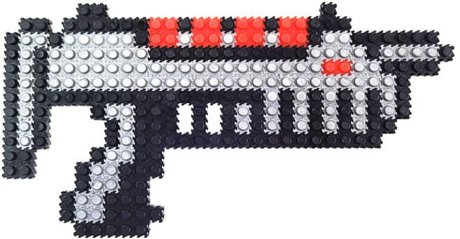 블럭통 디폼블럭 칼 총 만들기 세트, 32, 1개