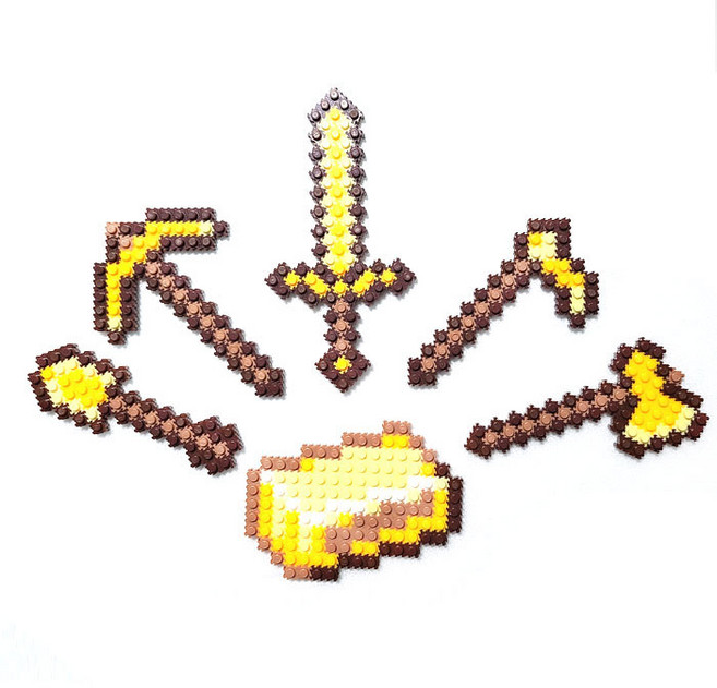 블럭통 디폼블럭 칼 총 만들기 세트, 28, 1개