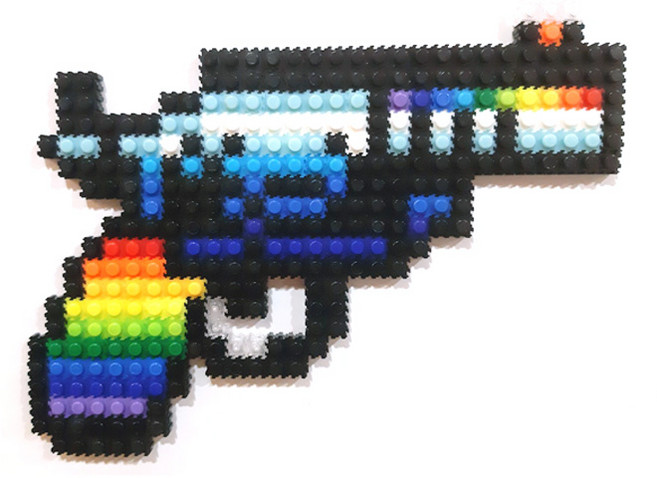 블럭통 디폼블럭 칼 총 만들기 세트, 21, 1개