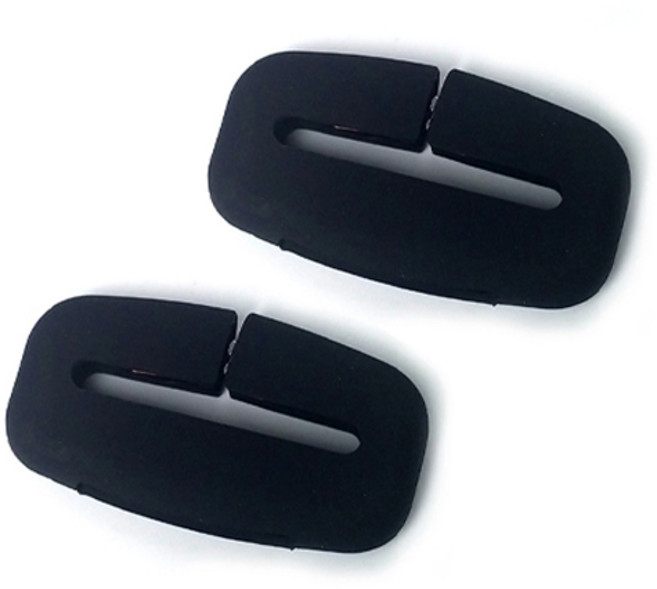 안전벨트 클립 커버형, 블랙, 2개