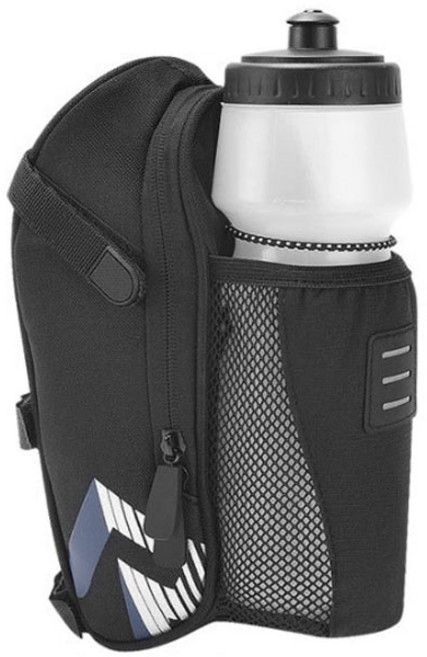 케플러 자전거 안장 부착형 가방, 1개, 블랙