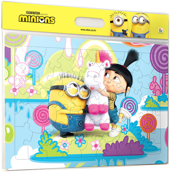 미니언즈 미니언즈와 아그네스의 유니콘월드 판퍼즐 AL80-110, 1개, 80피스