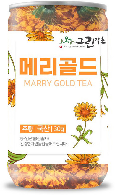 그린약초 메리골드 주황 침출차, 30g, 1개입, 1개