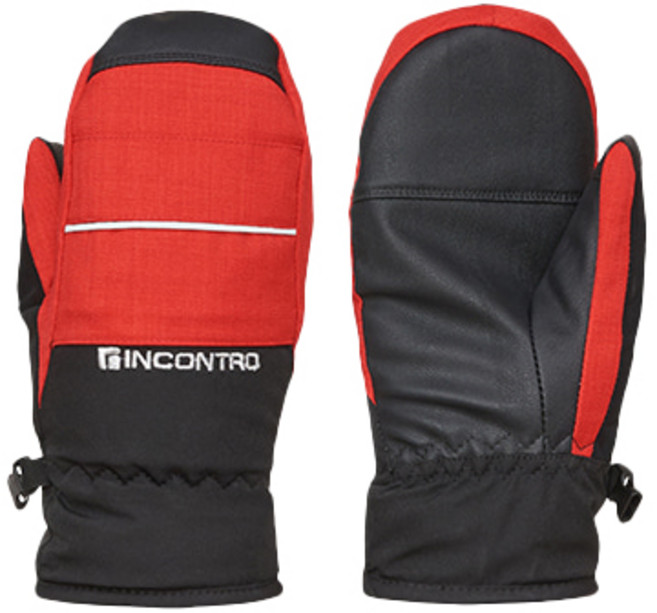 인콘트로 시크릿 스키장갑, 빨강색, 1개
