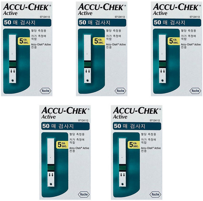 아큐첵 액티브 혈당검사지, 5개, 50매