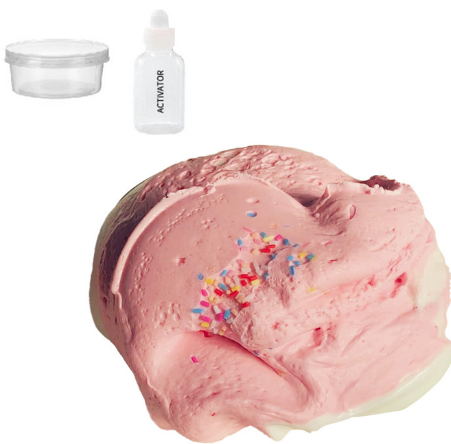 팔레트슬라임 핑크 바닐라 버터 액체괴물 150ml 세트, 핑크 + 아이보리, 1개