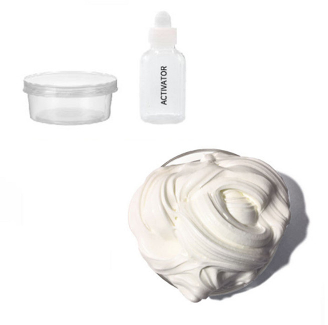 팔레트슬라임 리얼크림 완제품 액체괴물 100ml 세트, 화이트, 1개