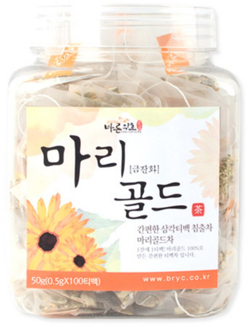 바른약초 마리골드삼각티백, 500mg, 100개입, 1개