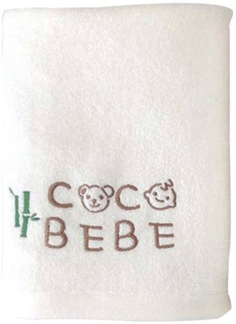 코코베베 밤부 아기 목욕 타올 360g, 화이트, 1개