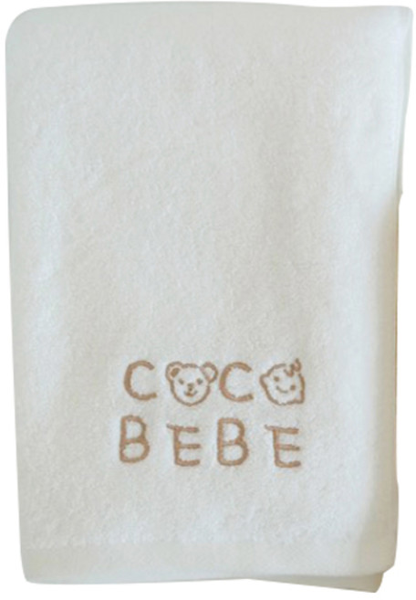 코코베베 모달 아기 목욕 타올 370g, 화이트, 1개