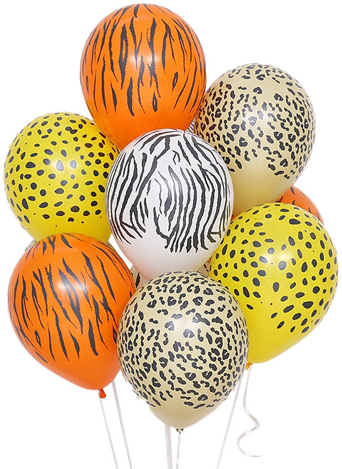 셈퍼텍스 정글패턴혼합 풍선 30cm 50p, 랜덤발송, 1개