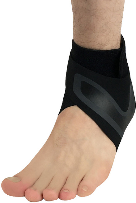 와이앤비 스포츠 아대 발목 보호대 왼발 블랙, 1개