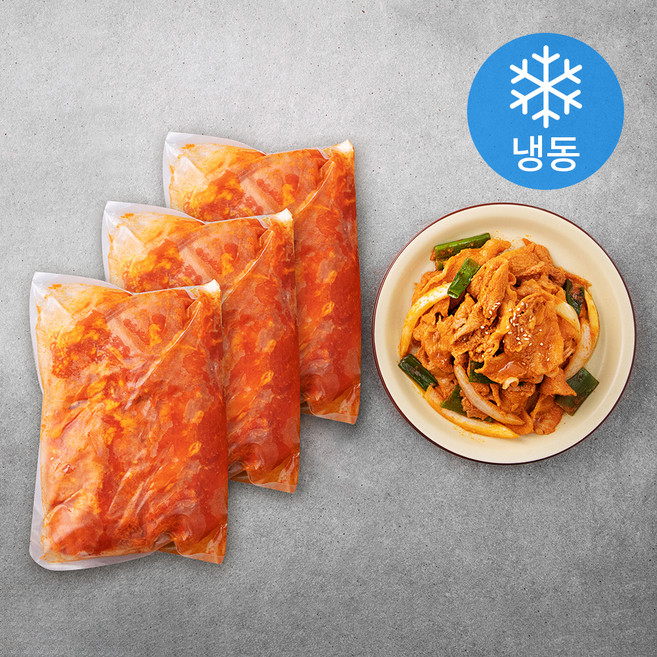 사조프레시미트 국내산 돈뒷다리 양념육 고추장 불고기 3ea (냉동), 3kg, 1박스