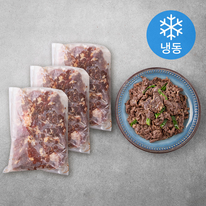 사조프레시미트 호주산 소목심 양념육 간장 불고기 3ea (냉동), 3kg, 1박스