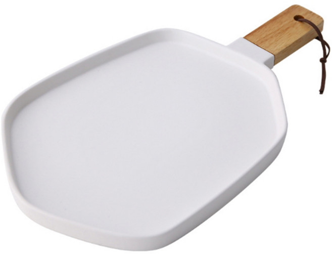 다쇼룸 스크럽 4가지 컬러 도자기 식기 대, 화이트, 1개