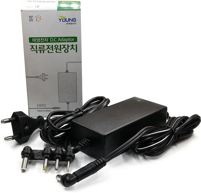 태영전자 직류전원장치 DC 어댑터 12V 3.5A, 1개