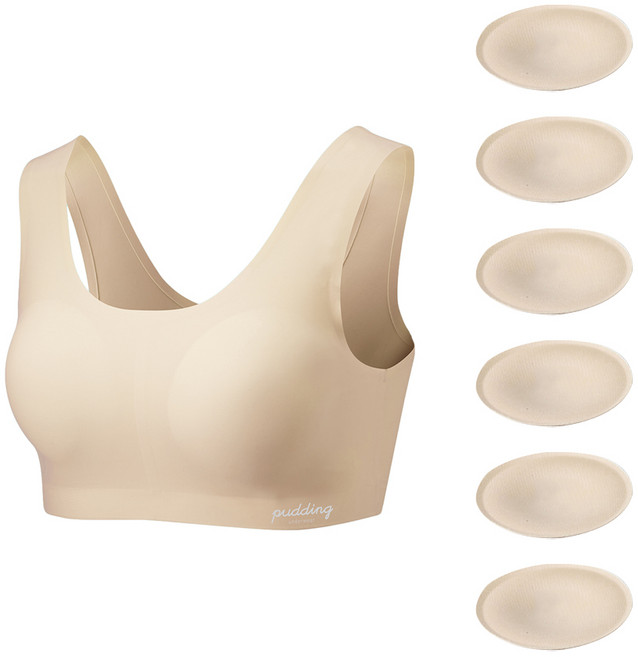 푸딩언더웨어 여아용 브라 + 패드 8p 세트