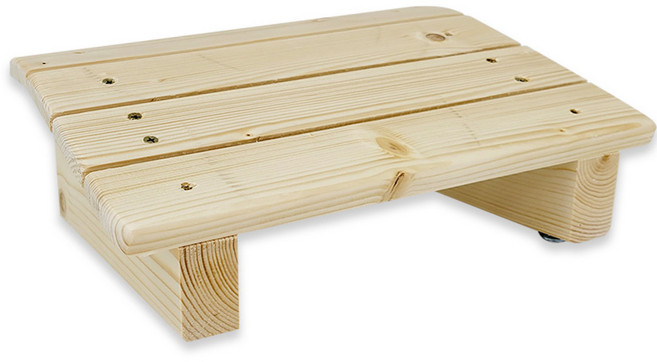 김용석생활연구소 사무실 책상 원목 발받침대, 우드