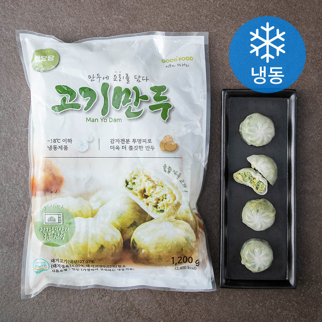 굿푸드 만요담 고기만두 (냉동), 1.2kg, 1개