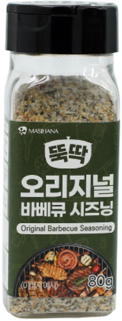 마시하나 뚝딱 오리지널 바베큐 시즈닝, 80g, 1개