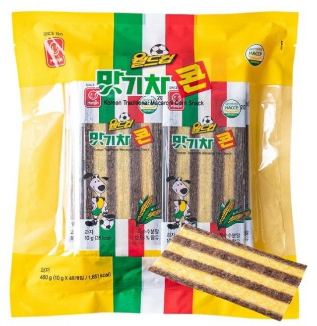 월드컵 맛기차 콘 10p, 480g, 10개