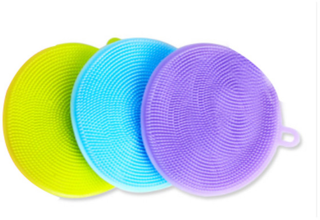 실리콘 수세미 랜덤발송, 3개입, 1개