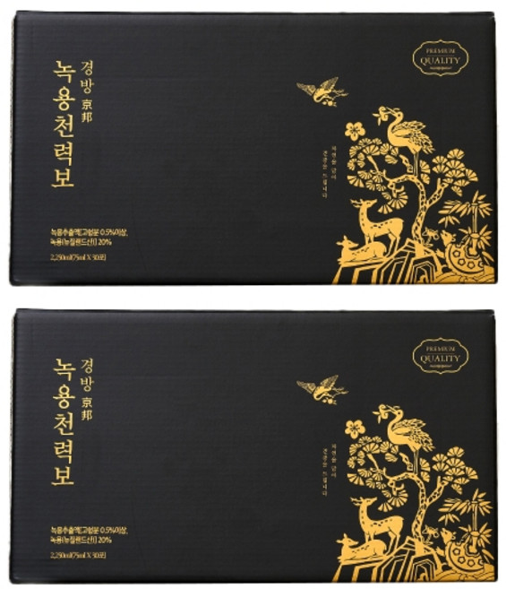 경방신약 프리미엄 녹용천력보 건강즙, 2.25L, 2개