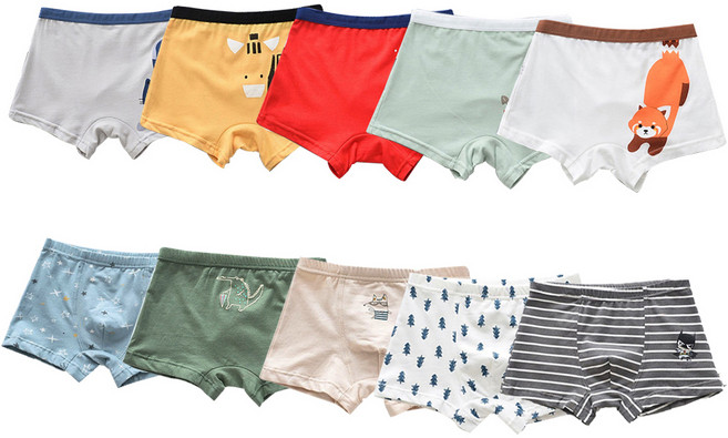 슈와츠코리아 남아용 드로즈 팬티 애니멀랜드 5종 + 숲속 친구들 5종 세트