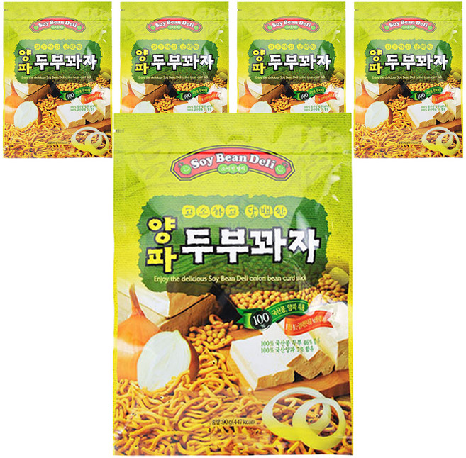 소이빈델리 고소하고 담백한 양파 두부꽈자, 90g, 5개