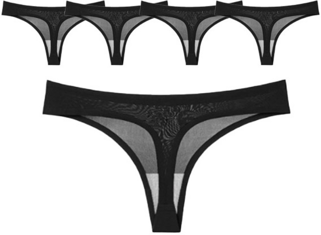 어워크 여성용 심리스 노라인 티팬티 5p