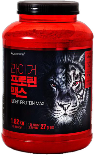 프로틴어스 라이거 프로틴 맥스 복합 단백질 보충제, 1개, 1.82kg