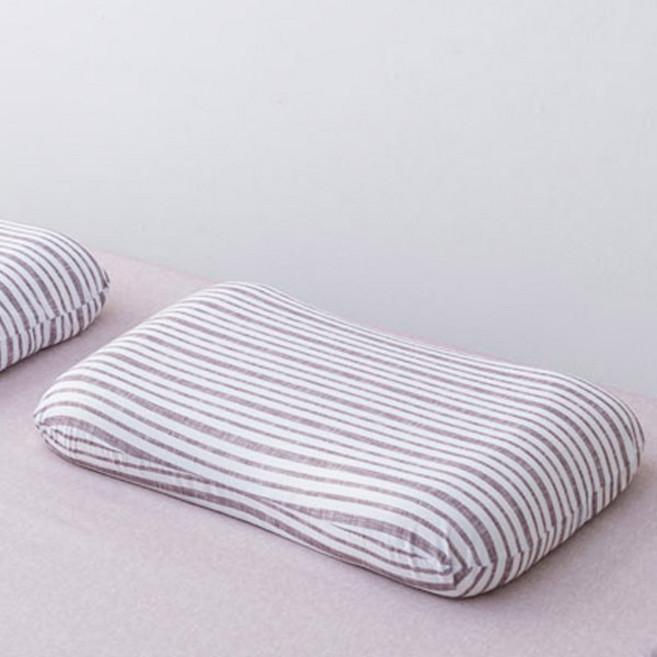 아지오텍스 베개커버 굴곡형 땅콩형