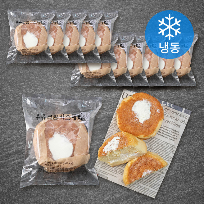 우유크림 카스테라 (냉동), 120g, 12개