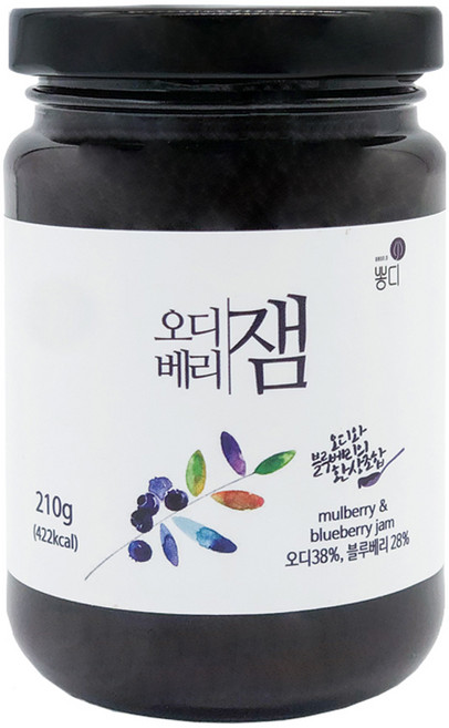 이레농원 뽕디 오디 베리잼, 210g, 1개