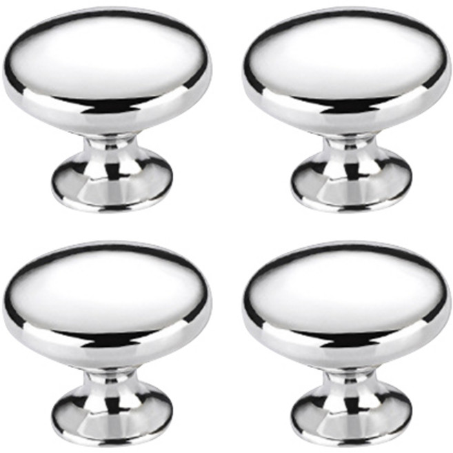 팝마인즈 가구용 작은 손잡이 소 4p, 실버, 4개