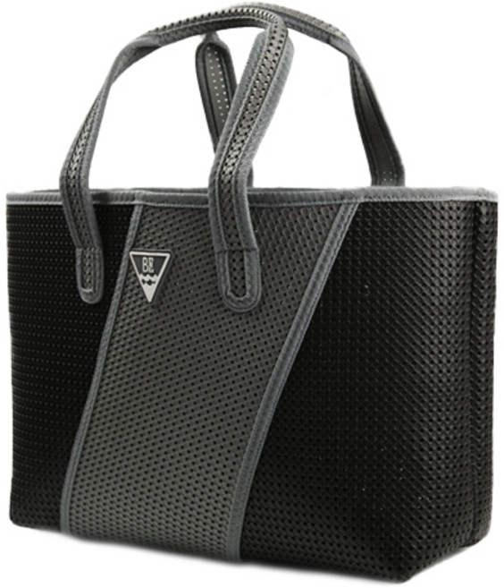 베이직엘르 EVA 펀칭 토트 비치 수영가방, 블랙(BET-SC05K)