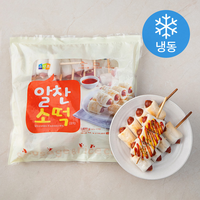 소디프 알찬 소떡 꼬치 (냉동), 1.6kg, 1개